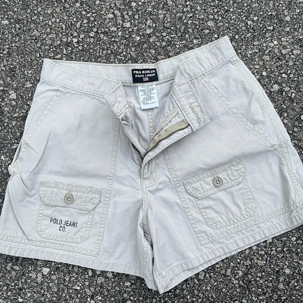Y2K Women Ralph Lauren Polo Jeans Co. Dunne Shorts Sz 6